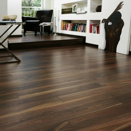 Dark Walnut - Eurohome Vario+ 12mm Laminate Flooring (122444)